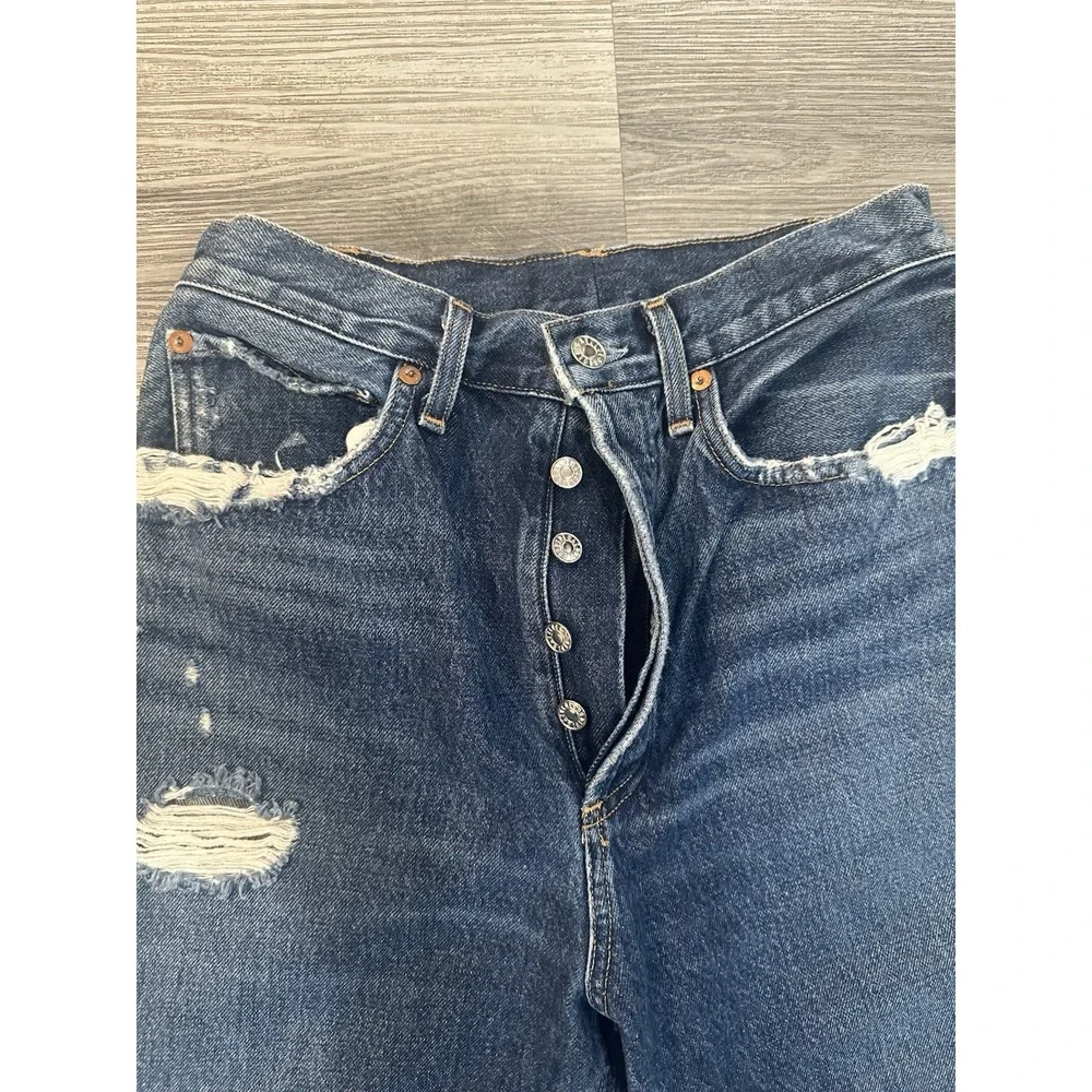 Agolde‎ 90's loose fit~psyche~size27 professionally hemmed~high rise~distressed